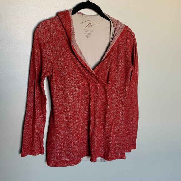 Miraclesuit Tops - MiracleBody by MiracleSuit orange knit hooded top